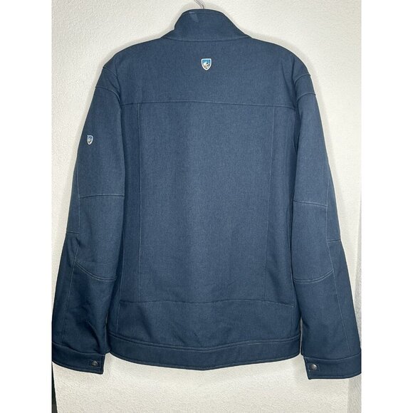 Kuhl Jacket Mens Medium Blue Softshell Full Zip Performance Outdoor Coat Hiking - Picture 2 of 15
